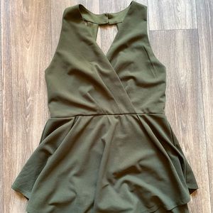Olive Green Romper